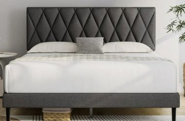 Queen Bed Frame w/ Upholstered Headboard Only $108.99 (Reg. $240)!
